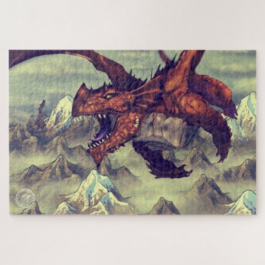 De grote Wyrm Puzzle Legpuzzel (Horizontaal)