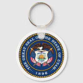 De Grote Zaal van de Staat Utah 1896 Sleutelhanger