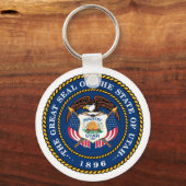 De Grote Zaal van de Staat Utah 1896 Sleutelhanger (Voorkant)