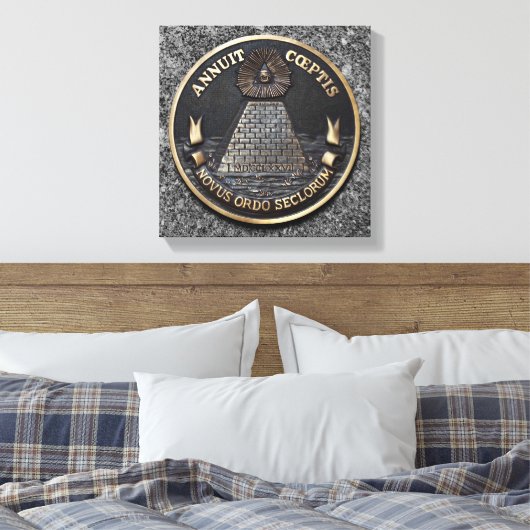 De Grote Zaal van de Verenigde Staten Canvas Afdruk (Insitu (Slaapkamer))