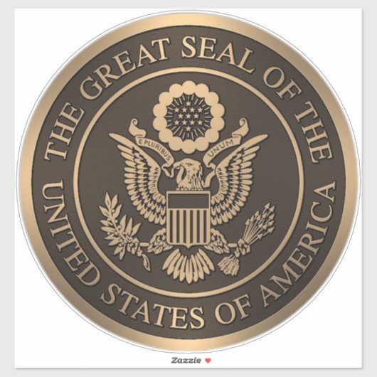 De Grote Zaal van de Verenigde Staten van Amerika Sticker (Vel)