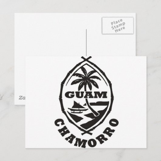 De grote zeehond van Guam Briefkaart (Voorkant / Achterkant)