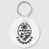 De grote zeehond van Guam Sleutelhanger (Voorkant)