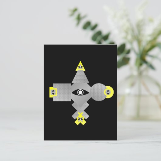 De grote zegel briefkaart (Staand voorkant)