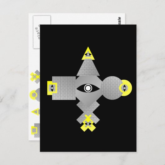 De grote zegel briefkaart (Voorkant / Achterkant)