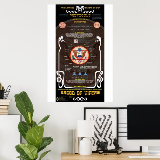 De grote zegel van de VS -1 Poster (Thuiskantoor)