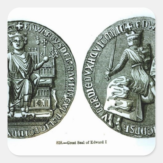 De grote zegel van Edward I (Voorkant)