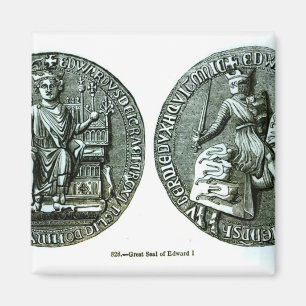 De grote zegel van Edward I Magneet