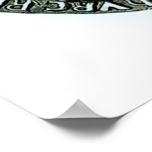 De grote zegel van Edward I Poster (Hoek)