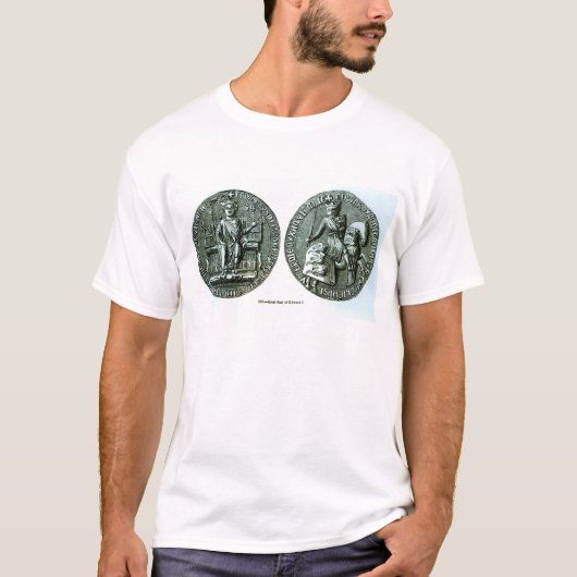 De grote zegel van Edward I T-shirt (Voorkant)