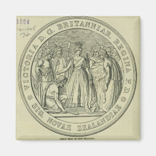 De grote zegel van Nieuw-Zeeland Magneet