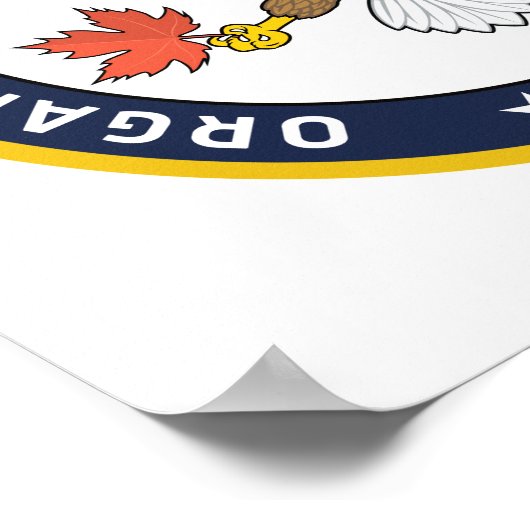 De grote zegel van O.N.A.N. - Infinite Jest Poster (Hoek)