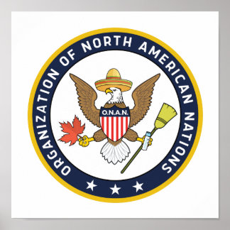 De grote zegel van O.N.A.N. - Infinite Jest Poster