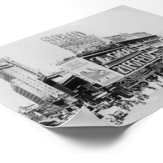 De grote Ziegfeld Astor Theater Broadway New York Poster (Hoek)