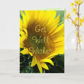 De grote Zonnebloem wordt goed of om het even welk Kaart (Gele Bloem)