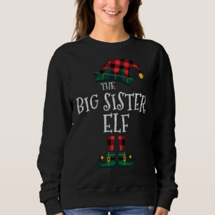 De grote zus elf bijpassende familie groep Kerstmi Trui