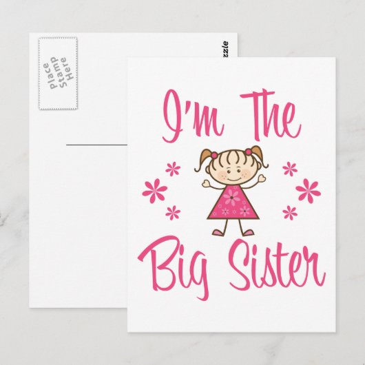 De grote zuster briefkaart (Voorkant / Achterkant)