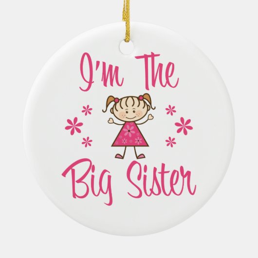 De grote zuster keramisch ornament (Achterkant)