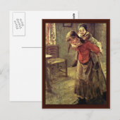 De grote zuster van Fritz Von Uhde Briefkaart (Voorkant / Achterkant)