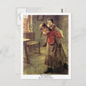 De grote zuster van Fritz Von Uhde Briefkaart (Voorkant / Achterkant)