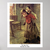 De grote zuster van Fritz Von Uhde Poster (Voorkant)