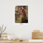 De grote zuster van Fritz Von Uhde Poster (Keuken)