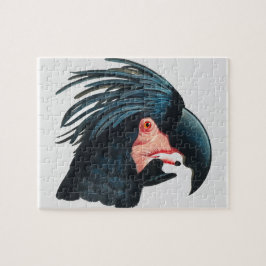 De grote zwarte kaketoe van Francois Levaillant. Legpuzzel