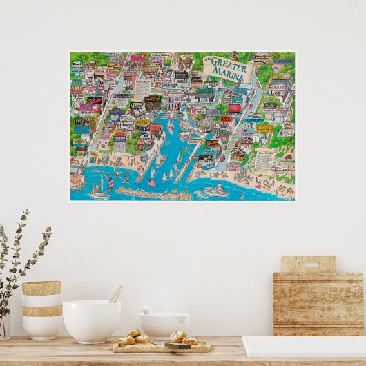 De Grotere Marina Poster (Keuken)