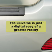De Grotere Realiteit Bumpersticker (Op auto)