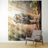 De Grotere Roaring in een Oerwoud met achtergrondv Wandkleed (In situ)