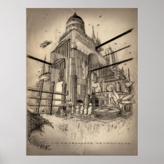 De grotere Sacramento-metropolis Poster