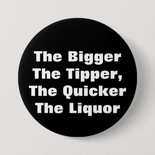 De grotere tipper, de quickerde liquor ronde button 7,6 cm (Voorkant)
