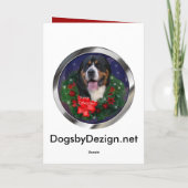 De grotere Zwitserse Giften van Kerstmis van de Feestdagen Kaart (Achterkant)