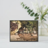 De grotto Notre Dame, Lourdes, Pyreneeën, Frankrij Briefkaart (Staand voorkant)