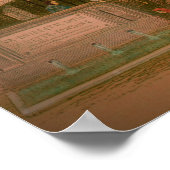 De Grotto van onze dame van Lourdes. jaren 1800 Poster (Hoek)