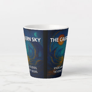 De grotwolken latte mok