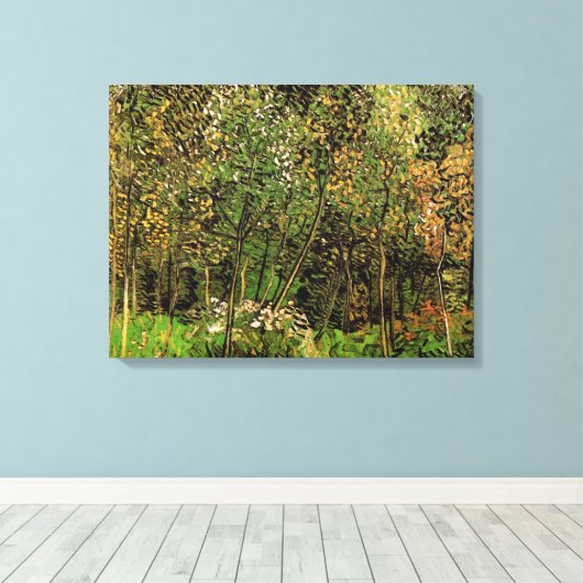De Grove van Vincent van Gogh Canvas Afdruk (Insitu (Houten vloer))