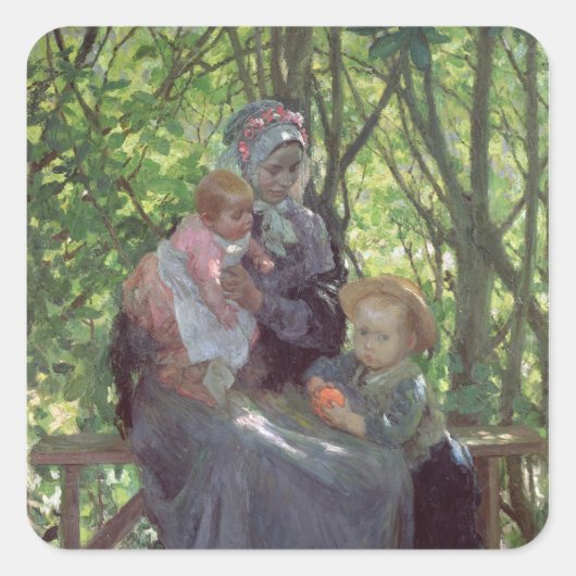 De grove vierkante sticker (Voorkant)