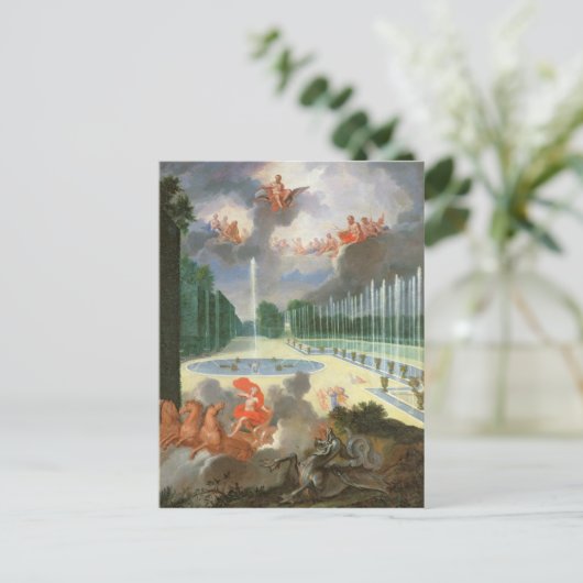 De Groven van Versailles. Uitzicht van Drakenpool Briefkaart (Staand voorkant)