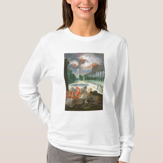 De Groven van Versailles. Uitzicht van Drakenpool T-shirt (Voorkant)