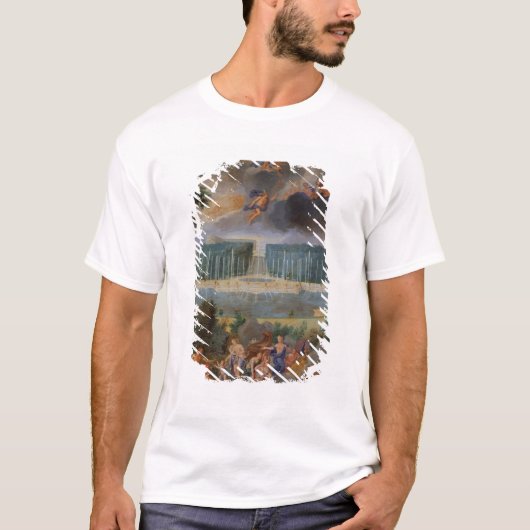 De Groven van Versailles. Uitzicht van het zwembad T-shirt (Voorkant)