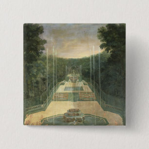 De Groven van Versailles Vierkante Button 5,1 Cm