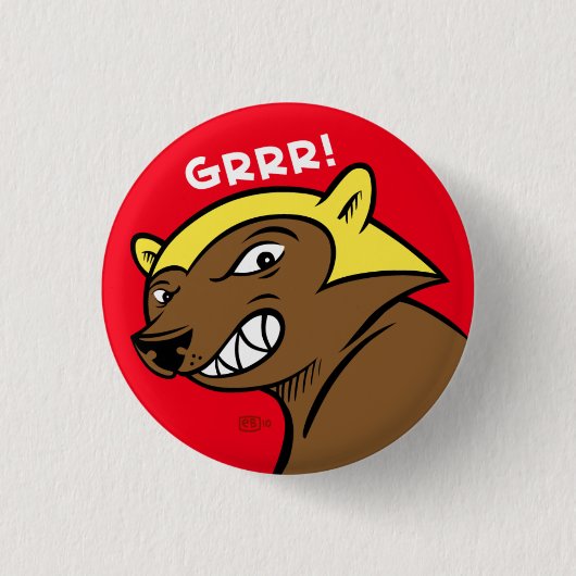 De GRRR. pop Ronde Button 3,2 Cm (Voorkant)