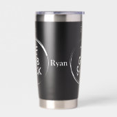 De Grub Shack Black Geïsoleerde Drinkbeker (Links)