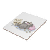 De Gruffies® keramische tegel Tegeltje (Zijkant)