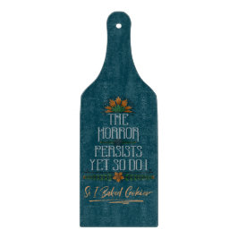 De gruwel houdt aan, dus ik bakte sarcastische koe snijplank