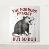 De gruwelen blijven bestaan, maar ik ook wandkleed (Voorkant)