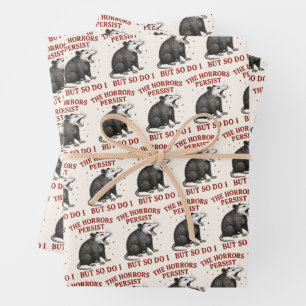 De gruwelen duren voort, maar ik ook inpakpapier vel