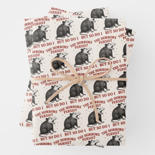 De gruwelen duren voort, maar ik ook inpakpapier vel (In situ)