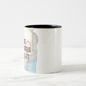 De gruwelen duren voort tweekleurige koffiemok (Center)